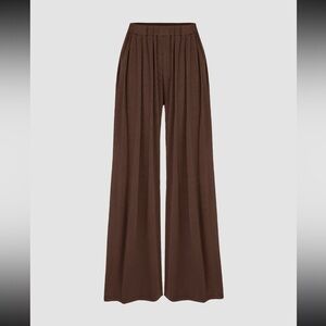Cider Knit Wide Leg Soft Pull-On Pants, Comfy Lounge – L